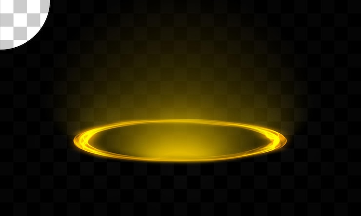PSD circle magic light tracing effect