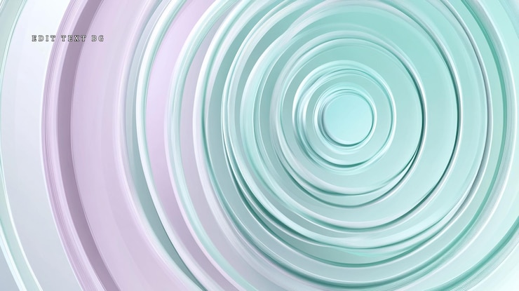 PSD circoli concentrici astratti in pastello che girano verso l'interno creando un effetto ipnotico