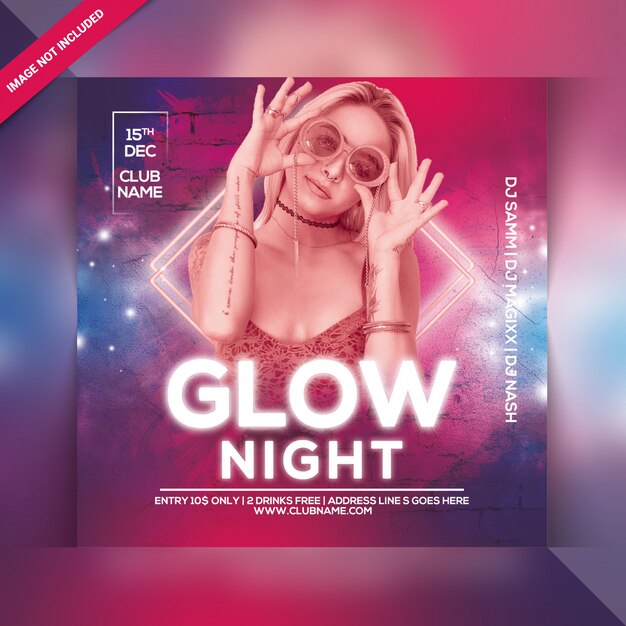 Circulaire Glow Night Party