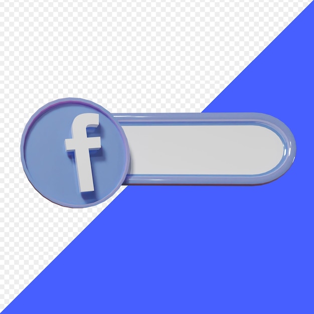 Círculo 3D con logo de facebook