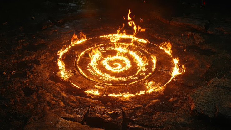 PSD el círculo ardiente del encanto un ritual nocturno