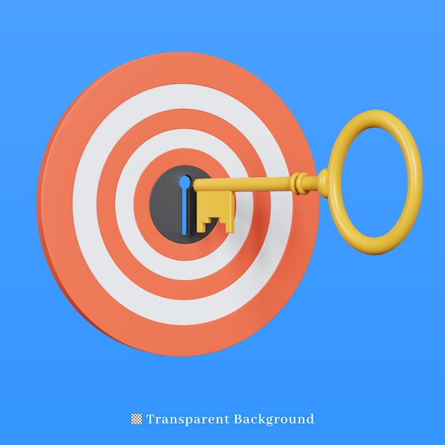 círculo de bloqueo de icono de renderizado 3d