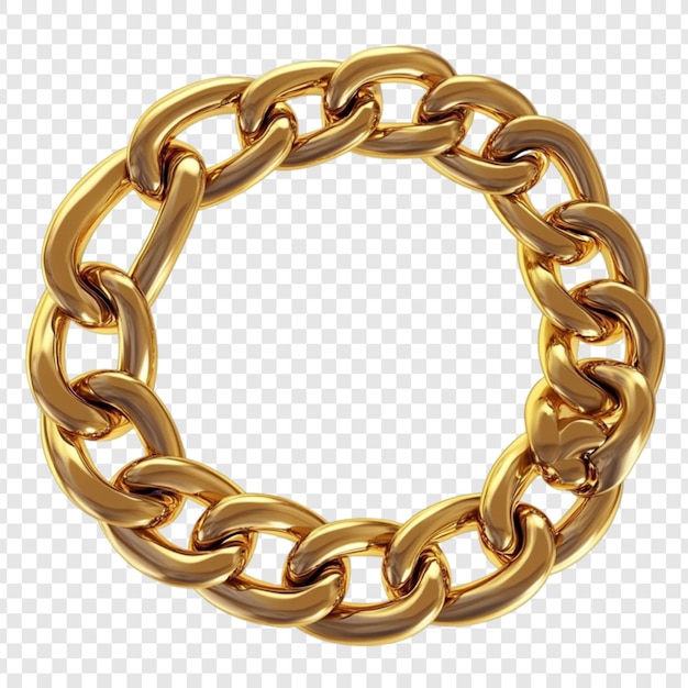 Círculo de cadena de oro diseño de joyas de lujo