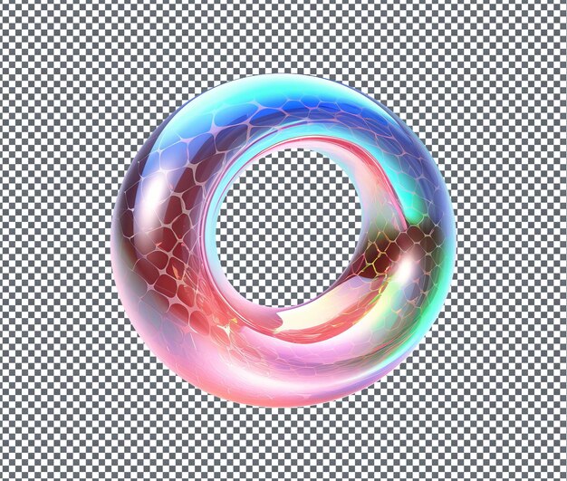 un círculo con un círculo de arco iris en él