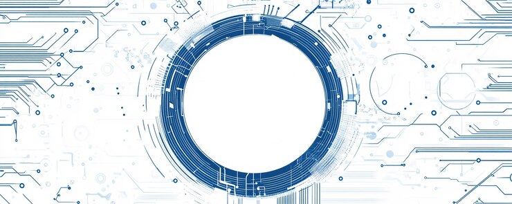 PSD un círculo con un fondo azul