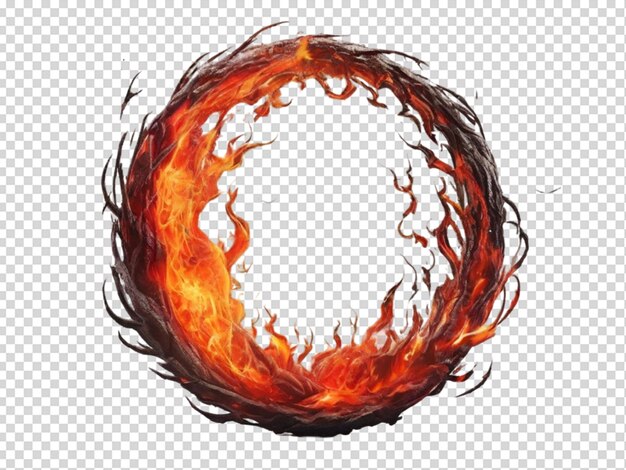 PSD círculo de fuego png