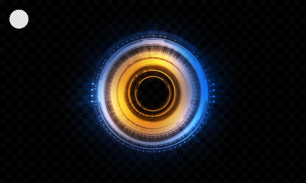 Círculo futuro abstrato de tecnologia