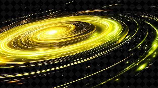 Un círculo giratorio giratorio de fondo dorado y negro con una estrella