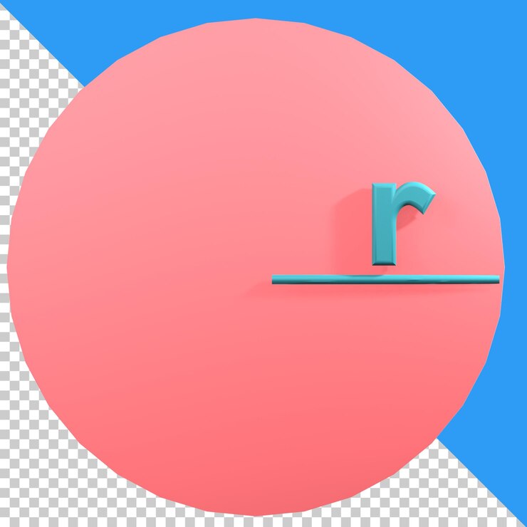 PSD círculo de icono 3d aislado en el fondo transparente