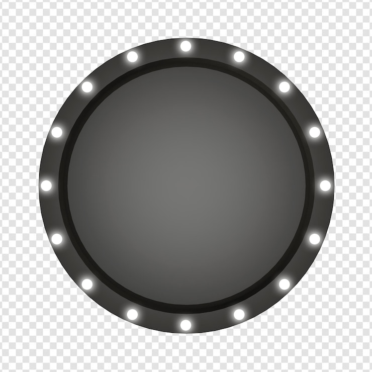PSD círculo con luz base