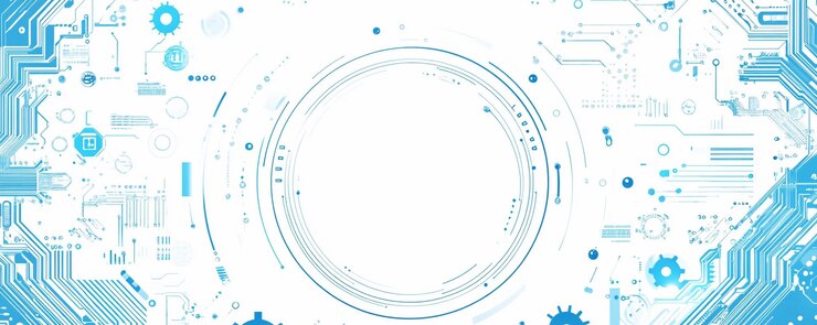 PSD círculo minimalista artístico en el tono azul