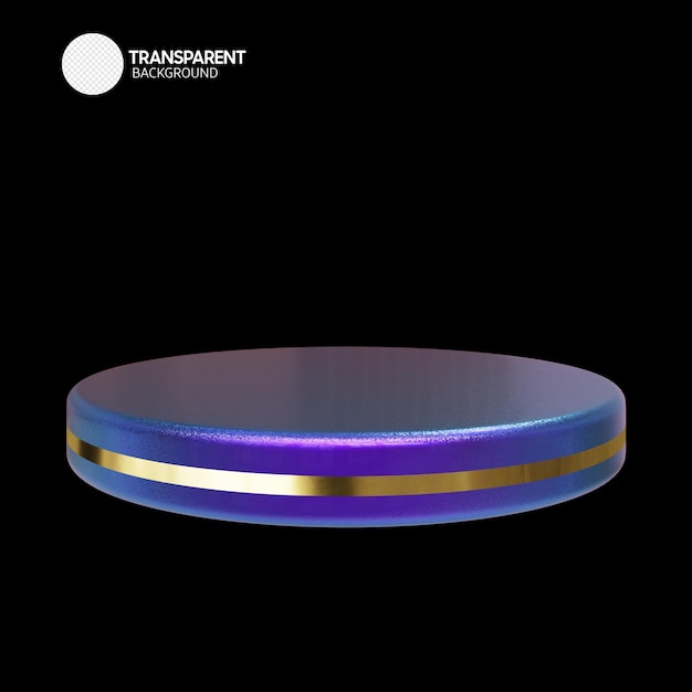 Un círculo morado y dorado con un círculo blanco con una franja azul que dice fotografía transparente.