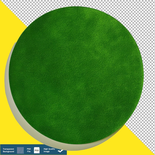 PSD círculo verde sólido en fondo blanco png transparente psd