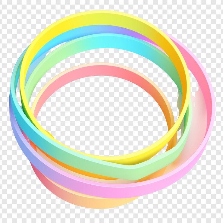 PSD círculos abstratos e coloridos