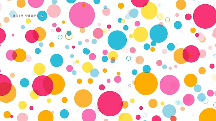 PSD círculos de confete coloridos em fundo branco