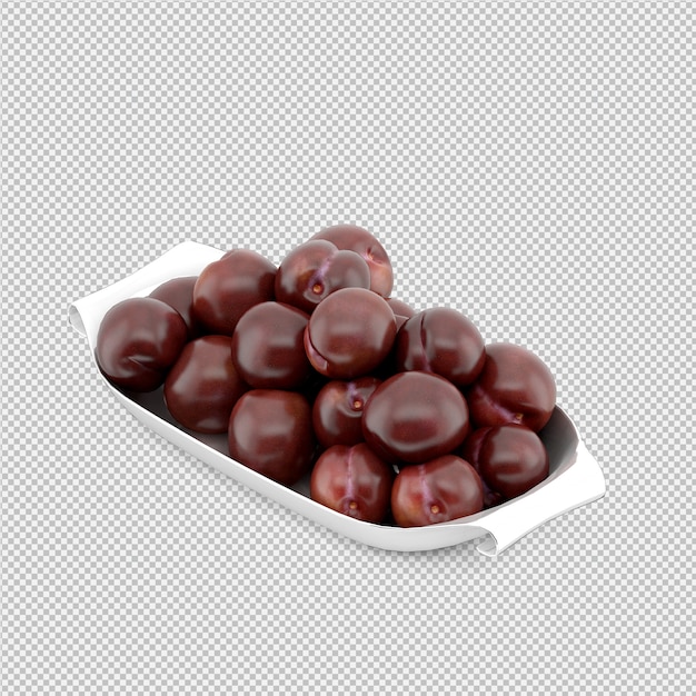 ciruela render 3D
