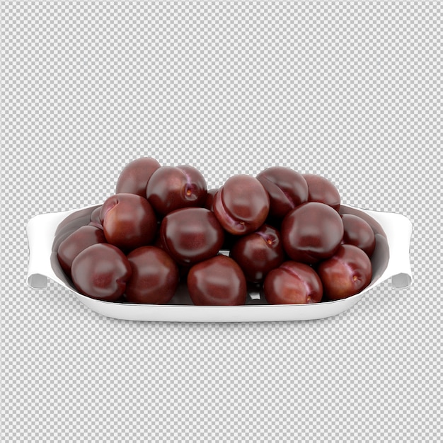 ciruela render 3D