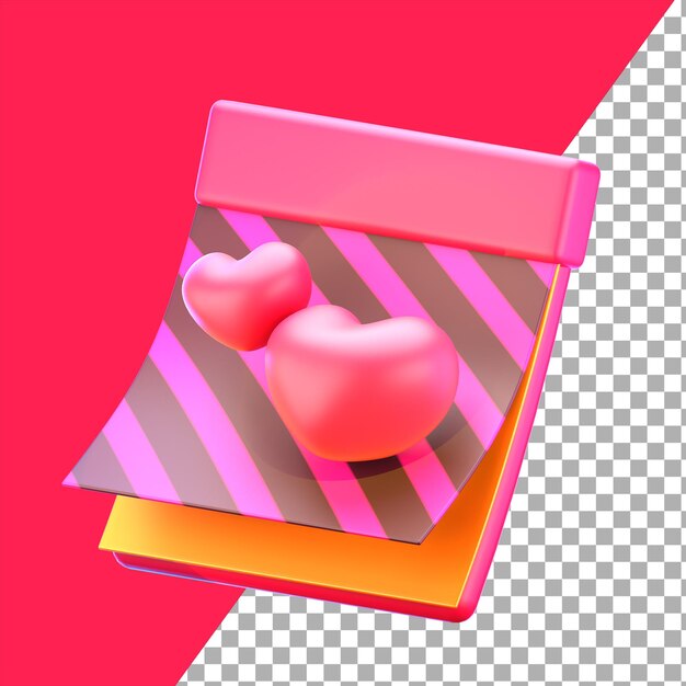 PSD cita de amor en 3d