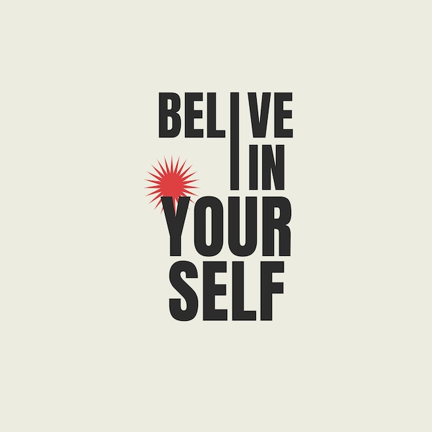 citações belive ini você tipografia Instagram Post Template PSD Design