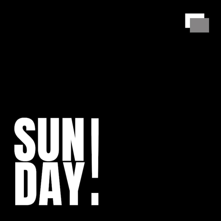 PSD citações de domingo tipografia instagram post template psd design