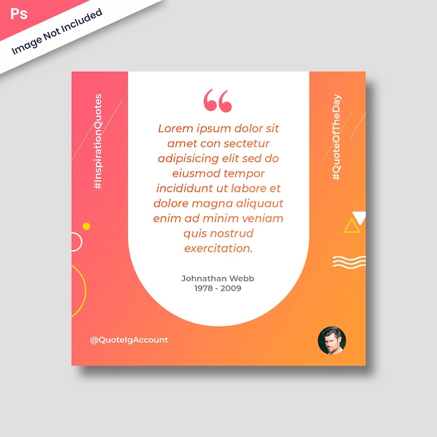 Citation Modèle Instagram