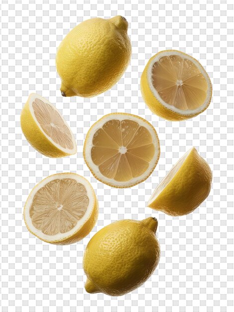 PSD citrons sur un fond transparent