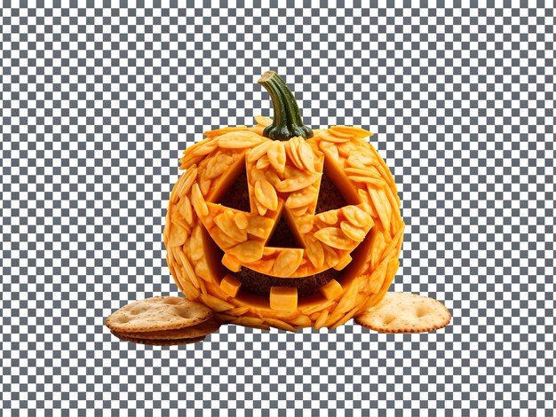 PSD une citrouille d'halloween isolée sur un fond transparent