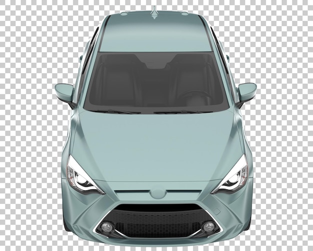 City car su sfondo trasparente. rendering 3D - illustrazione