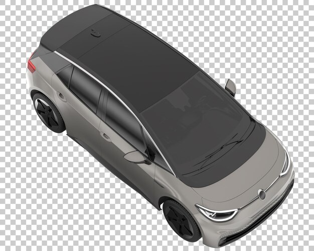 City car su sfondo trasparente. rendering 3D - illustrazione