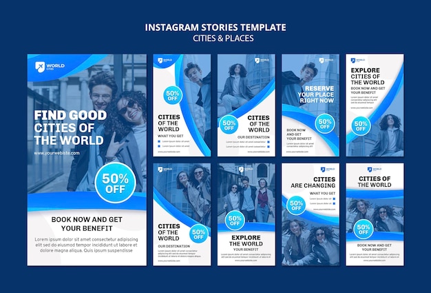 Ciudades y lugares historias de instagram