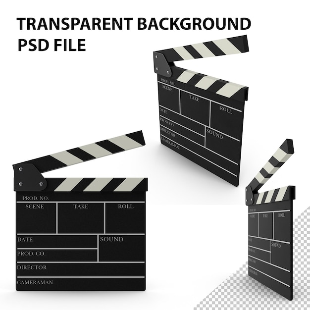 PSD clapperboard png