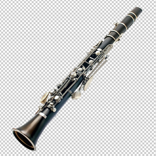 PSD clarinete em fundo transparente