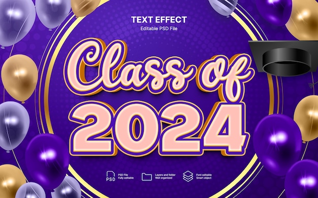 PSD clase de efecto de texto 2024