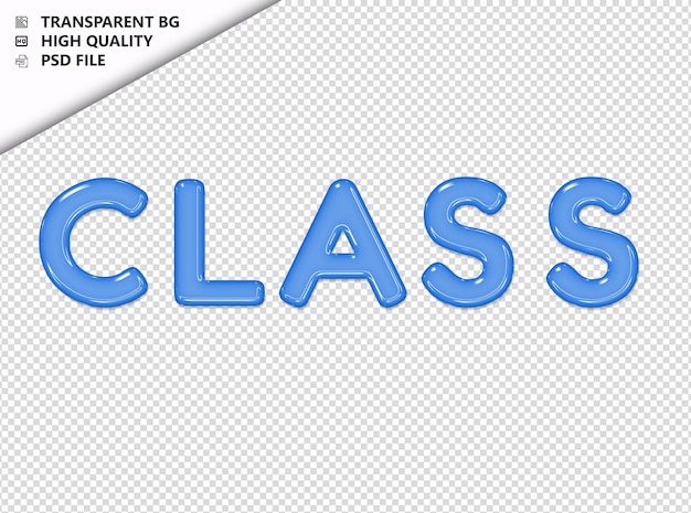 PSD clase tipografía texto de vidrio brillante psd transparente