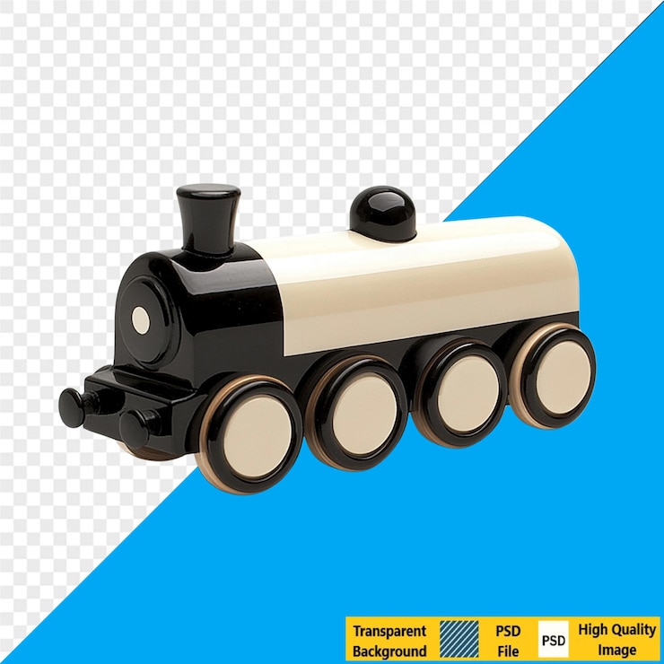PSD el clásico tren de juguete de madera