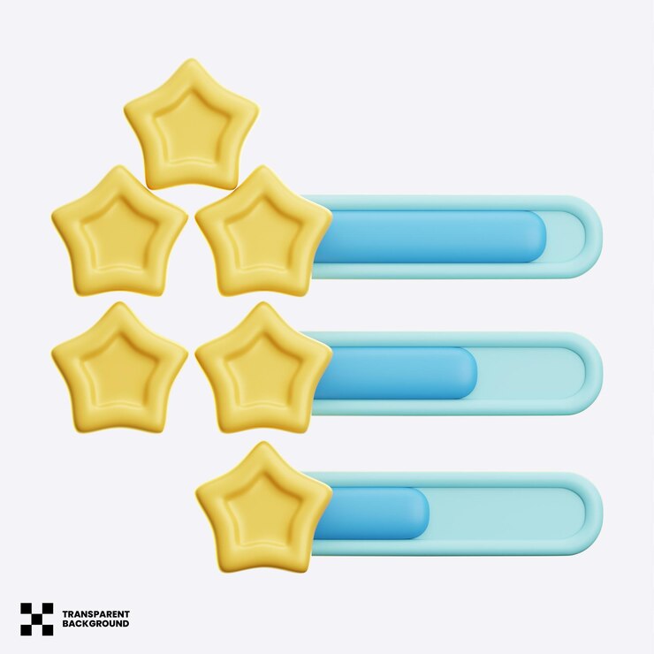 PSD clasificación ilustración 3d