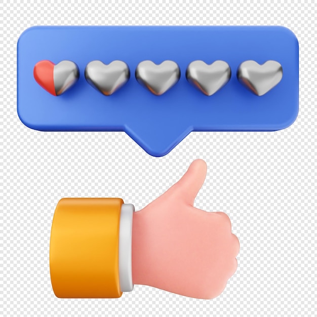 Clasificación de retroalimentación en 3D amor cero punto cinco