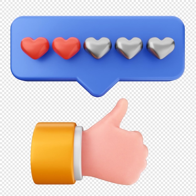 Clasificación de retroalimentación en 3D amor dos