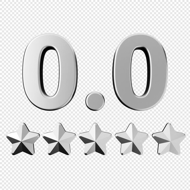 Clasificación de retroalimentación 3D estrella cero