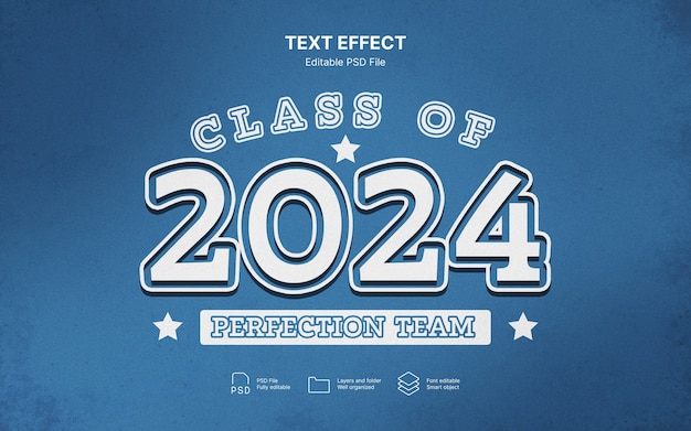 PSD classe d'effet de texte 2024