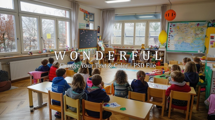 PSD la classe des enfants à la maternelle