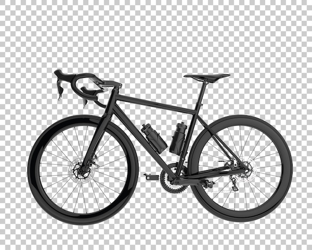 Classic Bike isolata su sfondo trasparente 3d rendering illustrazione
