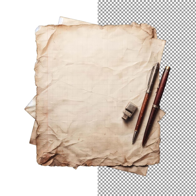 PSD classic old paper png