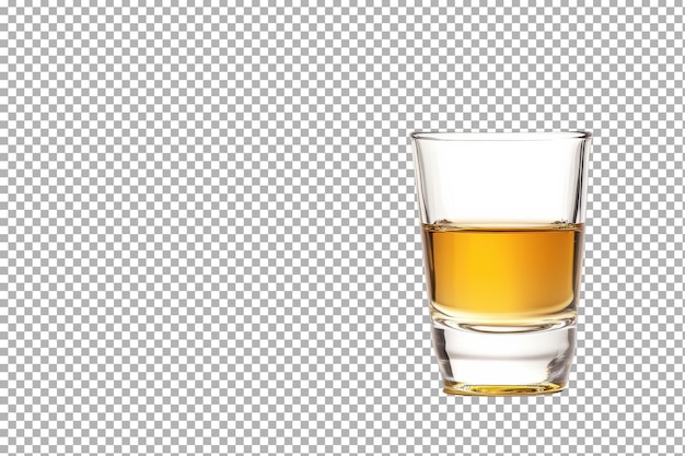Clássico Shot Glass Pronto para uma noite de diversão com amigos e tequila de qualidade com isolado em fundo transparente