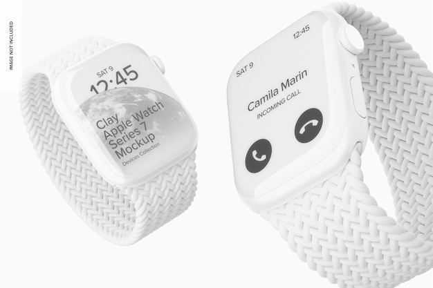 Clay Apple Watch Series 7 45 mm, primo piano