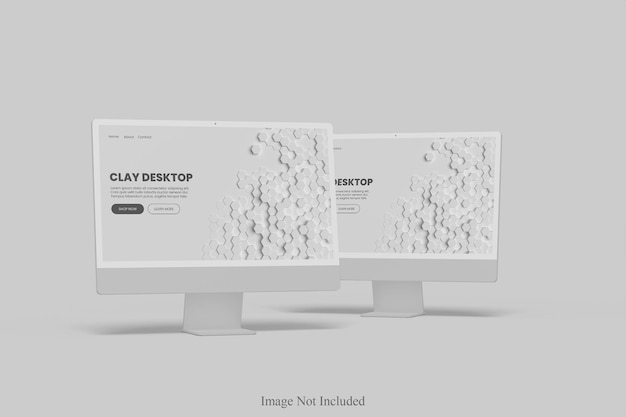 Clay-desktop-mockup-design