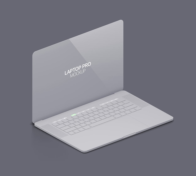 Clay Laptop Mockup Laptop