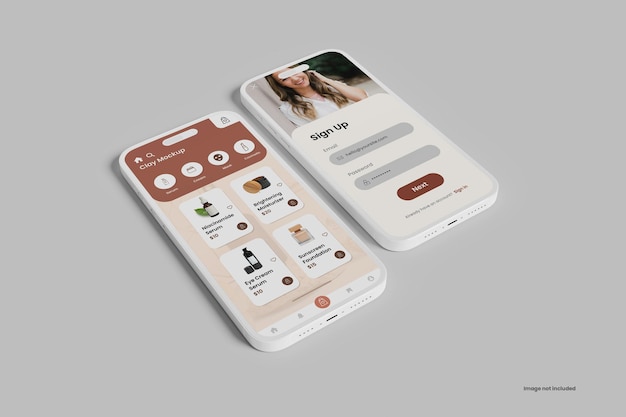 Clay Smartphone Mockup