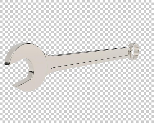 PSD clé à molette sur fond transparent illustration de rendu 3d