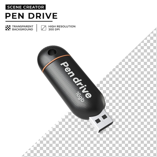 PSD clé usb 16 go noire